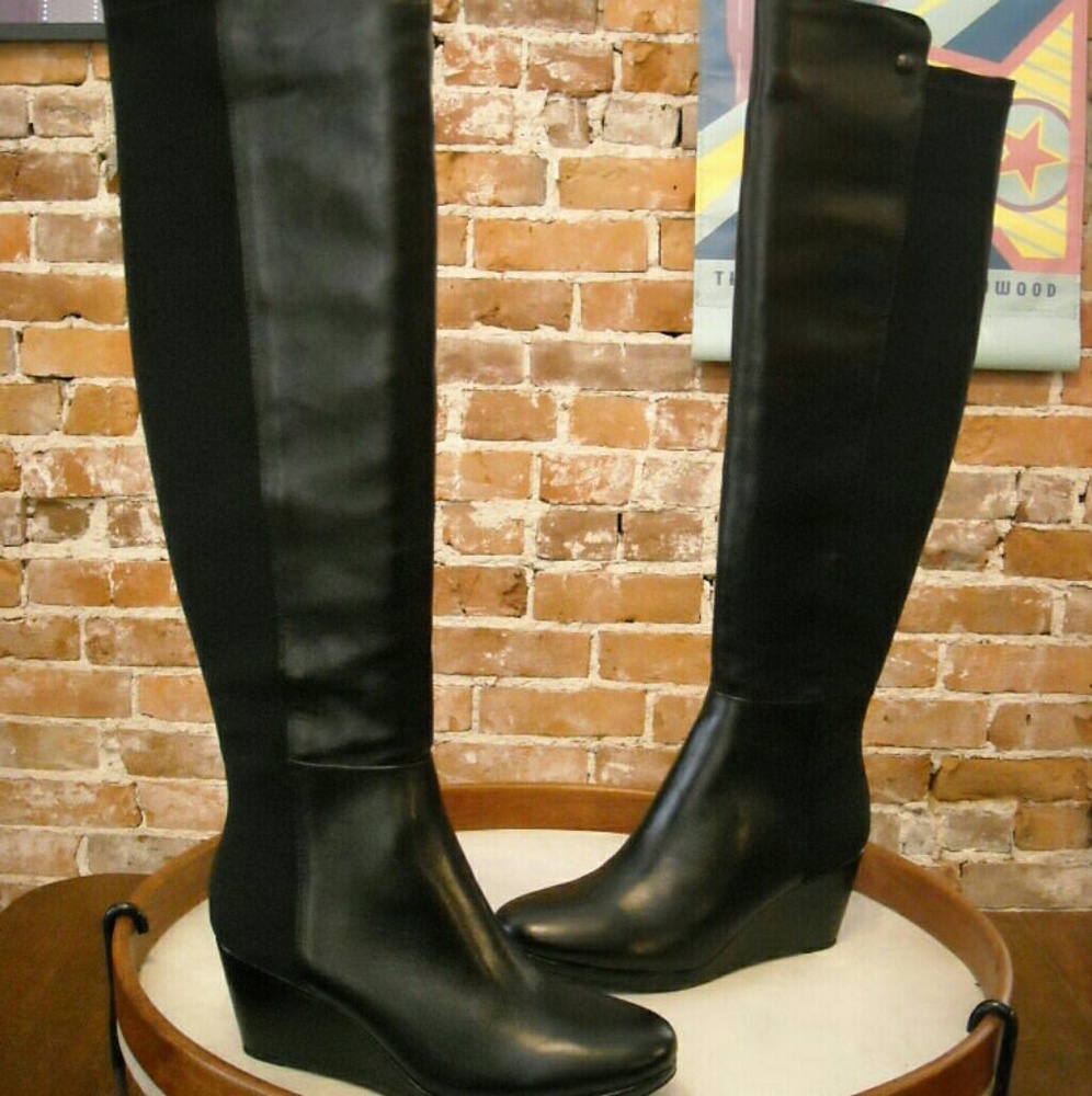 FLASH SALE Vince Camuto Black Leather OTK Boots
